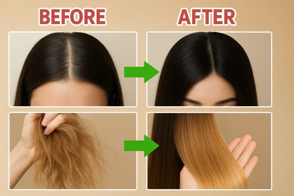 after and before batana oil