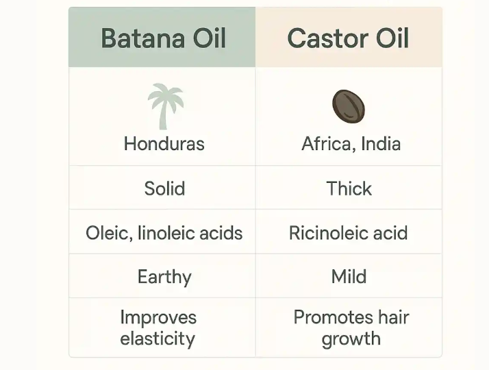Batana Oil vs Castor Oil